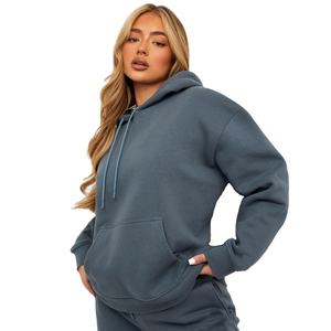 Hoodie court pour femme, personnalisé, brodé et imprimé, coupe ample, 400 g/m², épais, effet vieilli, délavé à l'acide, zippé, doublé satin - Product Image 4