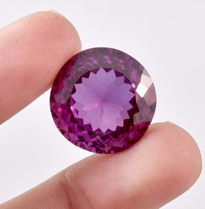 Alexandrite naturelle à changement de couleur violet, certifiée IGI, taille ronde, pierre précieuse en vrac avec effet lumineux pour la fabrication de bagues et bijoux fins - Product Image 6