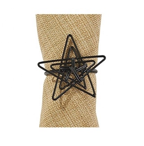 ชุดห่วงรัดผ้าเช็ดปากโลหะทำมือสุดหรูลาย2025 4ชิ้นสีสดใสงานแต่งงานรับประทานอาหารที่หรูหราการตกแต่งโต๊ะในโรงแรมดีไซน์ไม่เหมือนใคร - Product Image 5