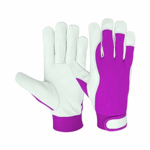 Gants d'assemblage en cuir de chèvre, résistants à l'abrasion et à la chaleur, doux et confortables, pour activités de plein air et jardinage - Product Image 4