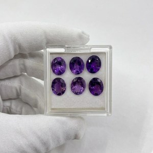 Aigue-marine naturelle ovale facettée, pierre précieuse violette en vrac pour la fabrication de bijoux, fournisseur en gros Zubeda Gems Jewellery Rajasthan - Product Image 6