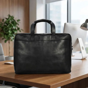 Sacs pour ordinateur portable en cuir véritable 100 % authentique, imperméables et légers, multi-poches, au prix le plus bas - Product Image 3