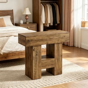 Comodino Smart in Stile Rustico con Cassetto, Mobiletto da Comodino per Camera da Letto, Tavolino per Appartamento - Product Image 1