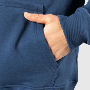 Sweat à capuche unisexe Econex Sports noir avec logo au dos, respirant, séchage rapide, 100% coton, coupe décontractée, avec poches, pour l'automne - Product Image 6