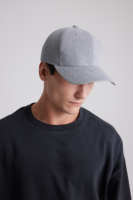 Casquette de sport unisexe à 5 panneaux avec sangle en cuir, tissu sergé 100% coton, style décontracté