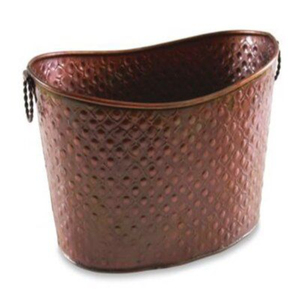 Best Seller Hammered Copper Ice Bucket Round Shape Metal Handmade Vintage Style Beverage <b>Cooler</b> for Party Use - Product Image 3