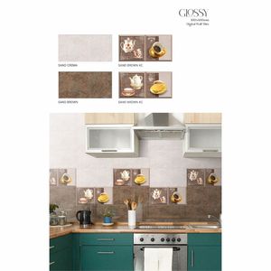 Interior Wall <b>Covering</b> Super White Ceramic <b>Tiles</b> 300x600mm for Aesthetic Office Workspace and High Traffic Commercial Properties - Product Image 1