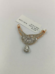 ได้รับการรับรองจาก IGI จี้แทนมาเนียที่หรูหราระดับพรีเมียมจี้เพชรที่สวยงามสีโรสขาวและสีโรสโกลด์คุณภาพสูง - Product Image 4