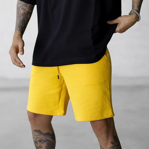 Shorts décontractés pour hommes en coton 100% de haute qualité, couleur unie, respirants, écologiques, fabriqués au Pakistan - Product Image 3