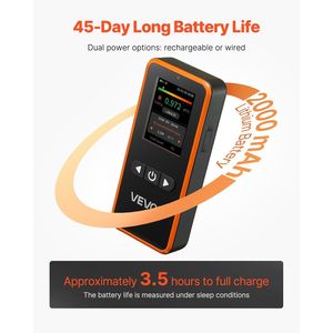 Rilevatore di Radon Portatile per Casa, Facile da Usare, a Batteria, Misura la Qualità dell'Aria da 3,3Bq a 37kBq/m3 - Product Image 6