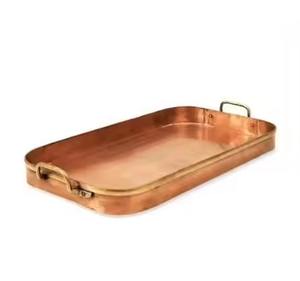 Bandeja de Servir de Cobre de Lujo, Plato Multiusos para Servir Aperitivos, Bebidas, Té y Café en la Mesa de la Cocina del Hogar - Product Image 5