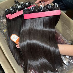 Paquetes rectos de súper seda Extensiones de cabello vietnamita crudo Cutícula completa Cabello alineado Longitud 8 a 40 pulgadas - Product Image 1