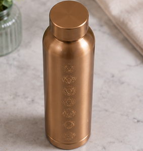 Zenith MandalaFlow Designer Yoga Edition Bouteille de sport en cuivre anti-fuite au design minimaliste en cuivre pur - Product Image 5