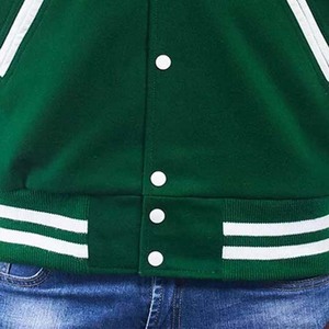 Loose Fit Hooded Thick Winter Cartoon Patchwork College Varsity <b>Jacket</b> for <b>Men</b> - Product Image 6