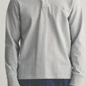 Camisa Polo de Manga Larga para Hombre de Alta Calidad, Duradera y Cómoda, de Lona, para Uso Casual, Servicio OEM, con Patrón Sólido - Product Image 5