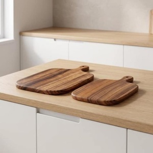 Acacia <b>Wood</b> Cutting Board Set <b>Rustic</b> Wooden Chopping Board Serving Tray Kitchen Gift Wedding - Product Image 1
