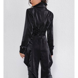 Veste de costume gothique à revers pour femme, style victorien, veste de queue-de-pie, tenue steampunk, manteau de pirate médiéval 2026 - Product Image 2