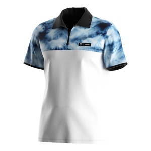 High Quality Sublimation Half Sleeve Sports Tee <b>100</b> <b>Polyester</b> <b>Shirts</b> Zipper <b>Shirt</b> Polo T-<b>Shirts</b> for Men and Women - Product Image 1