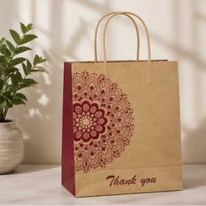 Custom Printed Kraft Paper Shopping <b>Bags</b> with Handles Eco Friendly Gift <b>Packaging</b> <b>Bags</b> for Retail Boutique Party - Product Image 6