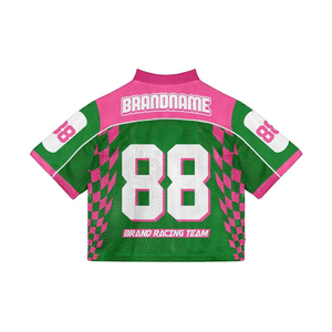 เสื้อกีฬาตาข่ายพิมพ์ลายทีมแบบกำหนดเอง ระบายอากาศ แห้งเร็ว คอวี สำหรับฟุตบอล บาสเกตบอล ออกกำลังกาย วิ่ง - Product Image 2