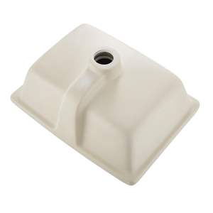 Vasque rectangulaire moderne en céramique blanche 15,75 x 12,01 pouces à encastrer pour salle de bain, lavabo pour petits espaces - Product Image 1