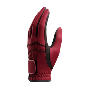 ถุงมือกอล์ฟหนัง PU สีแดง ผลิตโดยผู้ผลิตยอดนิยม พร้อมโลโก้สั่งทำพิเศษ สำหรับมือขวา กันลื่น ปิดด้วยแถบตีนตุ๊กแก เหมาะสำหรับทุกเพศทุกวัย - Product Image 2