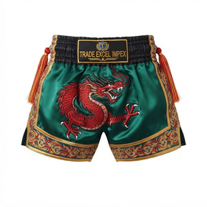 Trade Excel Impex <b>Men's</b> <b>Pink</b> Polyester Muay Thai <b>Shorts</b> High Quality Summer Training MMA Boxing Plus Size XL Elastic Waist - Product Image 2