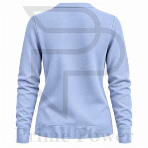 Women's Elegant Knitted <b>Cardigan</b> Bulk Manufacturer Round Neck Front Buttons Soft Rib Trim <b>Ladies</b> Fashion Sweater Exporter - Product Image 2