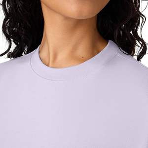 Sudadera de Algodón para Mujer, Diseño Nuevo, Lujosa, Manga Larga, Cuello Redondo, Hombros Caídos, Color Sólido, Cómoda, Informal, de Bangladesh - Product Image 1