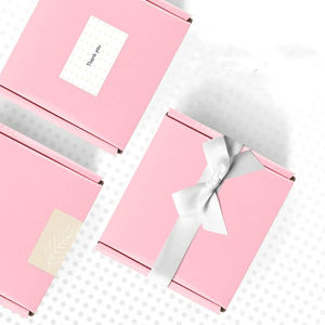 Cajas de Envío de Cartón Corrugado Rosa con Logotipo Personalizado para Empaque de Ropa, Cajas Plegables para Empacar Sudaderas y Ropa Interior - Product Image 2