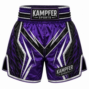 Nouveaux shorts de boxe Muay Thai MMA unisexes pour adultes, respirants, avec logo personnalisé imprimé, polyester/coton, séchage rapide - Product Image 6