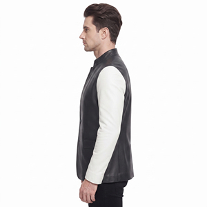 Men's Genuine Cowhide <b>Leather</b> <b>Blazer</b> Custom Design Men's Fashion <b>Leather</b> <b>Blazer</b> OEM Men's <b>Leather</b> <b>Blazer</b> - Product Image 3