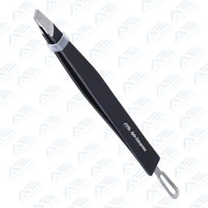 Pince à sourcils inclinée en acier inoxydable de haute qualité pointe Ultra-mince cosmétiques en gros Instruments de soins de beauté - Product Image 2