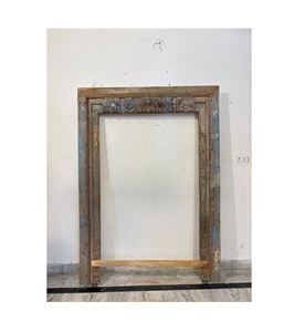 Espejo de Pared de Lujo con Marco de Madera Grande, Tallado, Moderno, de Plástico, de Cuerpo Entero, para Vestidor, Colgante, Estilo Antiguo para Sala de Estar - Product Image 1