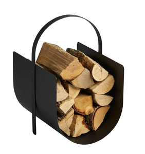 Metal Firewood <b>Holder</b> Rack Garden Outdoor Decor Firewood Rack Fireplace <b>Holder</b> Indoor Outdoor Firewood Storage Stand - Product Image 3