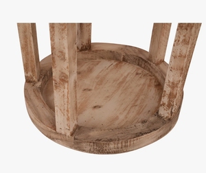 Handcrafted <b>Wooden</b> Candle <b>Lantern</b> Vintage Farmhouse Round Pillar Candle Holder Rustic Tabletop Decorative <b>Lantern</b> for Home Decor - Product Image 4