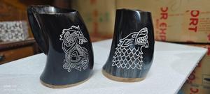 Buffalo Natural Black Horn Mug Hot Selling Natural Horn Mug or Drinking Glass Customized Design Size and Packing - Product Image 6