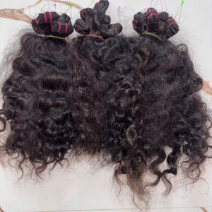 Extensiones de Cabello Humano Natural Indio 100% Virgen Sin Procesar, Proveedor Mayorista a Granel de India - Product Image 1