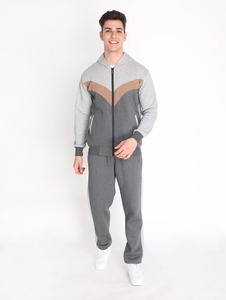 Hot Sales Custom Jogging Tracksuits New Designs Fashion Zipper <b>Hoodies</b> Track Suits Casual Blue Brown White <b>Polyester</b> Sweat Suit - Product Image 4