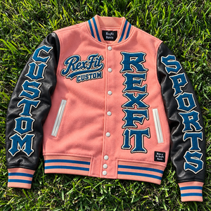 Chaqueta de Béisbol Oversize con Parches de Letras de Chenilla, Mangas de Cuero, Aplique de Letra Grande en la Parte Delantera y Cierre de Botones a Presión OEM - Product Image 3