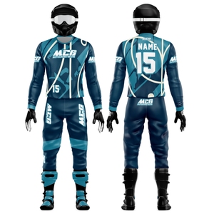 Combinaison de motocross pour homme en tissu haute qualité à séchage rapide, nouvelle couleur vintage, impression par sublimation, maillot et pantalon de course MX - Product Image 1