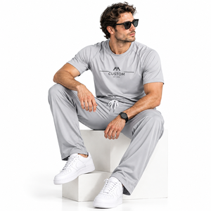 Conjunto Deportivo Interlock al por Mayor, Diseño Ligero 2 en 1, Transpirable, de Secado Rápido, para Entrenamiento Atlético, Gimnasio, Correr y Trotar - Product Image 2