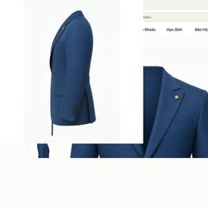 Blazer d'affaires pour homme avec boutons dorés, veste de costume formelle - Product Image 1