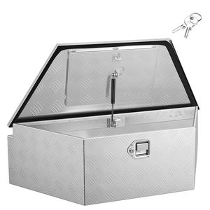 Cassetta Portautensili in Alluminio per Rimorchio 39" X 16.5" X 12" Resistente e Impermeabile con Serratura e Chiavi - Product Image 1