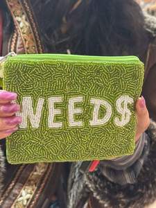 Decorative Beaded Coin Purse Handmade Storage Pouch for Cash Coins and Cards At Best Price - Product Image 4
