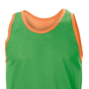 Chaleco Deportivo Unisex sin Mangas, Cuello Redondo, Transpirable, de Secado Rápido, Color Naranja y Verde Sólido, para Todas las Temporadas, Ajuste para Adultos - Product Image 6
