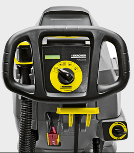 MEILLEURE OFFRE POUR NOUVEAU Nettoyeur de sol professionnel de qualité industrielle, gris avec poignée jaune, corps en plastique - Product Image 3