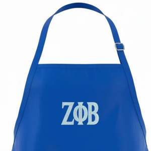 Delantal Bordado Zeta Phi Beta, Delantal de Cocina Azul con 3 Bolsillos, Correa Ajustable para el Cuello, Delantal Resistente para Cocinar, Hornear y Trabajar - Product Image 3