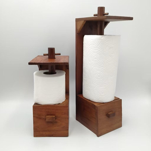 Portarrollos de Papel de Cocina Minimalista de Madera |   Soporte Moderno para Rollos de Cocina - Product Image 2