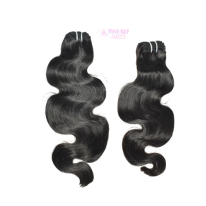 Extensiones de Cabello Humano Remy Indio con Ondas Suaves y Textura Sedosa, Color Natural, Doble Trama a Máquina, Puntas Redondeadas - Product Image 2